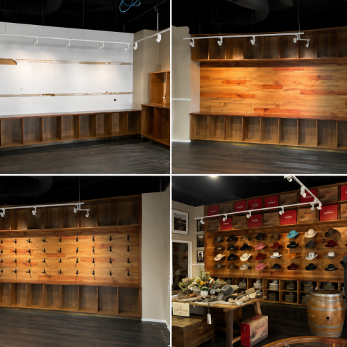 skidman tamworth hat wall install and finished result