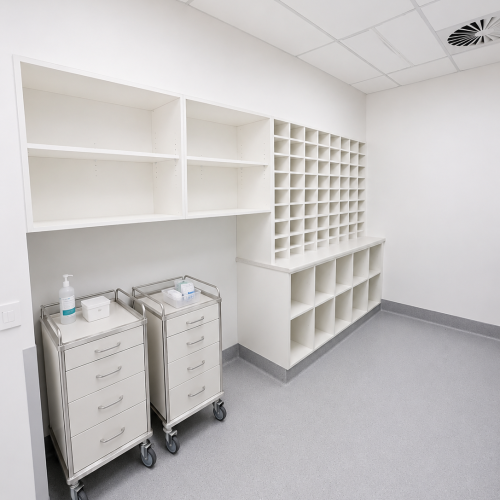 Gunnedah Hospital modern medical storage room interior