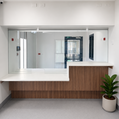 Gunnedah Hospital modern office reception with clean design